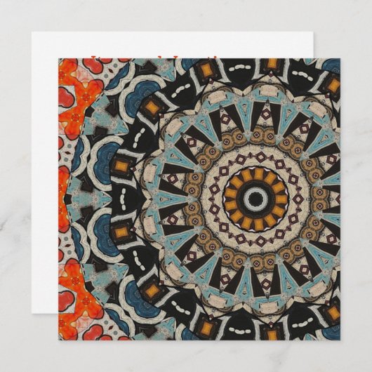 Invitation Mandala décoratif (Devant / Derrière)