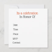 Invitation  Mandala décoratif  (Dos)