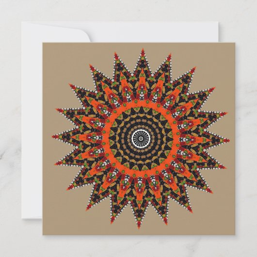 Invitation Mandala décoratif (Devant)