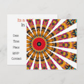 Invitation  Mandala décoratif  (Devant / Derrière)