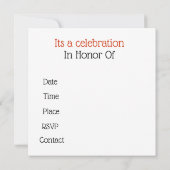 Invitation  Mandala décoratif  (Dos)