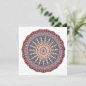 Invitation  Mandala décoratif  (Debout devant)
