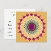 Invitation Mandala décoratif (Devant / Derrière)