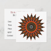 Invitation Mandala décoratif (Devant / Derrière)