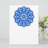 Invitation Mandala en bleu (Debout devant)