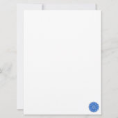 Invitation Mandala en bleu (Dos)