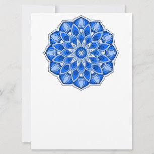 Invitation Mandala en bleu