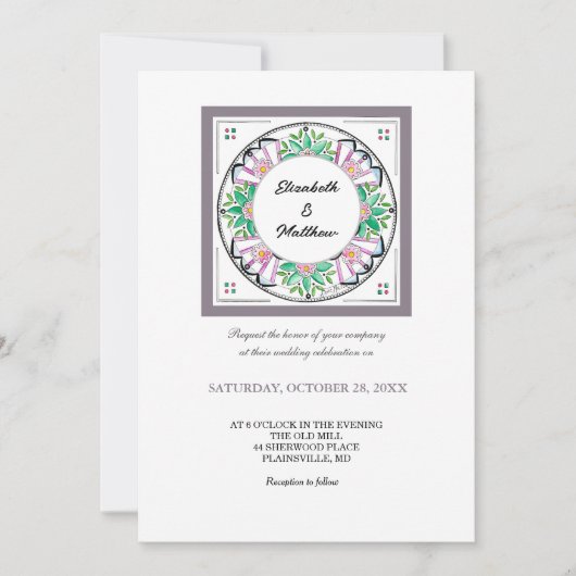 Invitation Mandala Floribunda (Devant)