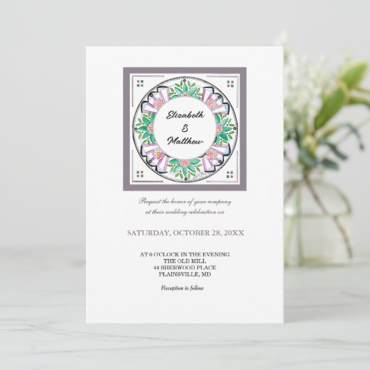 Invitation Mandala Floribunda (Debout devant)