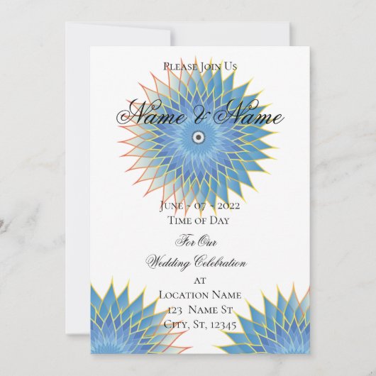 Invitation Mandala Lotus Blossom Thunder_Cove (Devant)