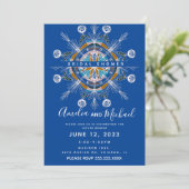 Invitation Mandala Moderne Dessiné à la Main Art Boho Enterre (Debout devant)