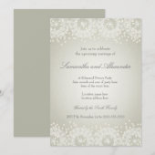 Invitation Mandala & Pearls | Répétition du diner de mariage (Devant / Derrière)