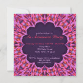 Invitation Mandala rose (Dos)