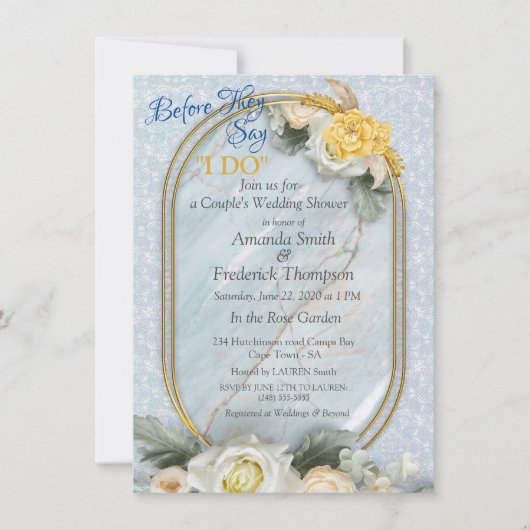 Invitation Mandalas bleu clair, rose et blanc (Devant)