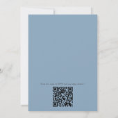 Invitation Mandalas bleu clair, rose et blanc (Dos)