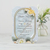 Invitation Mandalas bleu clair, rose et blanc (Debout devant)