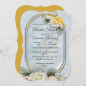 Invitation Mandalas bleu clair, rose et blanc (Devant / Derrière)