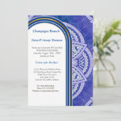 Invitation Mandalas en Mix Blue & Navy arrière - plan (Debout devant)