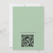 Invitation Mandalas vert clair, jaune et blanc (Dos)