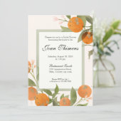 Invitation Mandarine/Clémentine Orange (Debout devant)