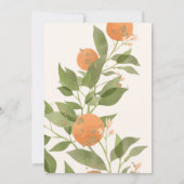 Invitation Mandarine/Clémentine Orange (Dos)