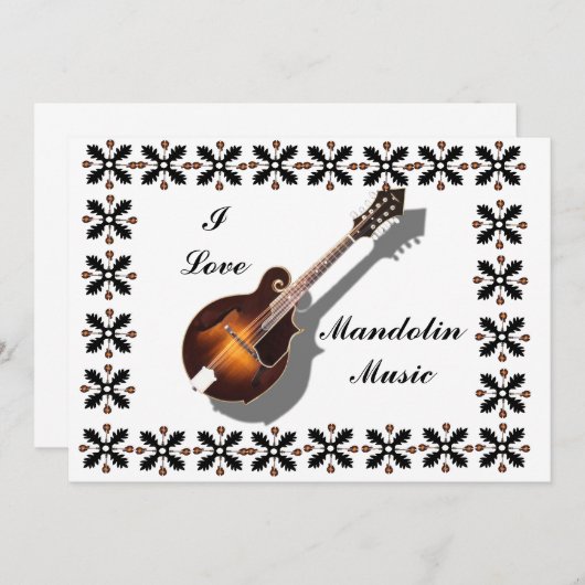 INVITATION MANDOLIN-INVITATION (Devant / Derrière)