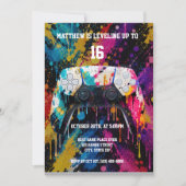 Invitation Manette de jeu vidéo (Devant)