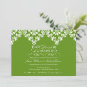 Invitation Mange boire et être marié (Debout devant)