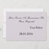 Invitation Mange Boit & Habille-toi en Rouge Veux-tu être mon (Dos)