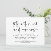 Invitation Mangeons, buvons et répétons, Dîner de répétition (Debout devant)