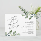 Invitation Mangeons et répétons, Dîner de répétition Mariage (Debout devant)