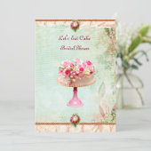 Invitation Mangeons l'invitation de Fête de la mariée de (Debout devant)