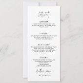 Invitation Mangeons Mariage Table Menu Réception Dîner (Devant)