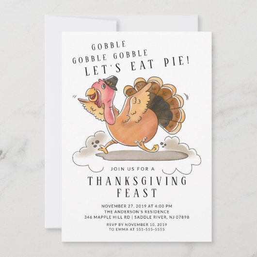Invitation Mangeons Pie Thanksgiving (Devant)