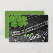 Invitation Manger, boire et être irlandais St. Patrick's Day  (Devant / Derrière)