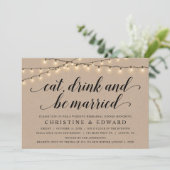 Invitation Manger, Boire et Marié, Répétition Mariage, Kraft (Debout devant)