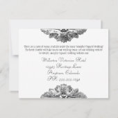 Invitation Manger, boire et se marier Détails du Mariage offi (Dos)