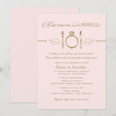 Invitation Manger Boire Être Marié Script Répétition (Devant / Derrière)