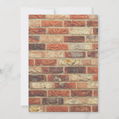 Invitation Manger, Boire Fête de chauffage domestique Rustiqu (Dos)