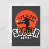 Invitation manger dormir football répéter (Devant)