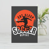 Invitation manger dormir football répéter (Debout devant)