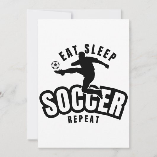 Invitation manger dormir football répéter (Devant)