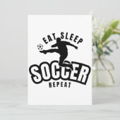 Invitation manger dormir football répéter (Debout devant)