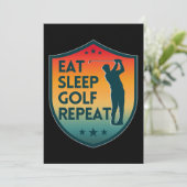 INVITATION MANGER DORMIR GOLF RÉPÉTER (Debout devant)