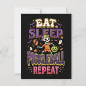 Invitation Manger Dormir Pickleball Répéter Pickleball (Dos)