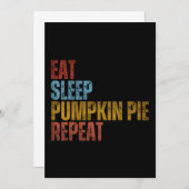 INVITATION MANGER DORMIR TARTE AU CITROUILLE RÉPÉTER (Devant / Derrière)