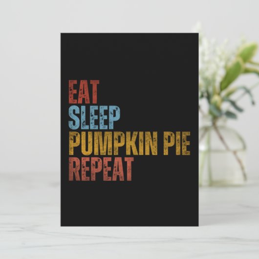 INVITATION MANGER DORMIR TARTE AU POTIRON RÉPÉTER (Debout devant)