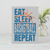 INVITATION MANGER SOMMEIL BASKETBALL RÉPÉTER (Debout devant)
