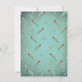 Invitation Mangez Boire et être marié Douche de Noël (Dos)