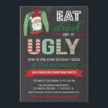 Invitation Mangez Boire et être moche Sweat Noël fête<br><div class="desc">Pour une personnalisation plus avancée de ce design,  il suffit de cliquer sur le bouton "Customiser" ci-dessus !</div>